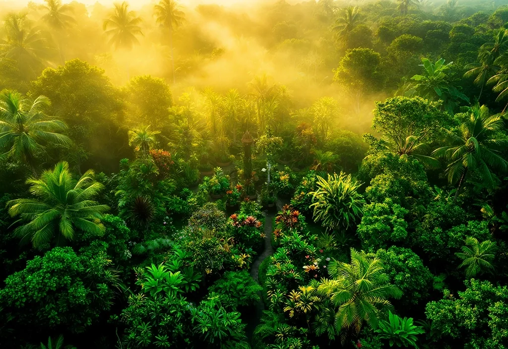 Palembang botanical landscape